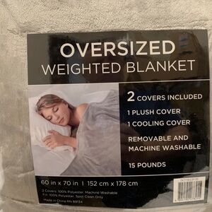 Oversized Weighted Blanket - Gray